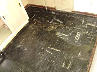 Floor Flex Fliesen mit Asbest dunkel